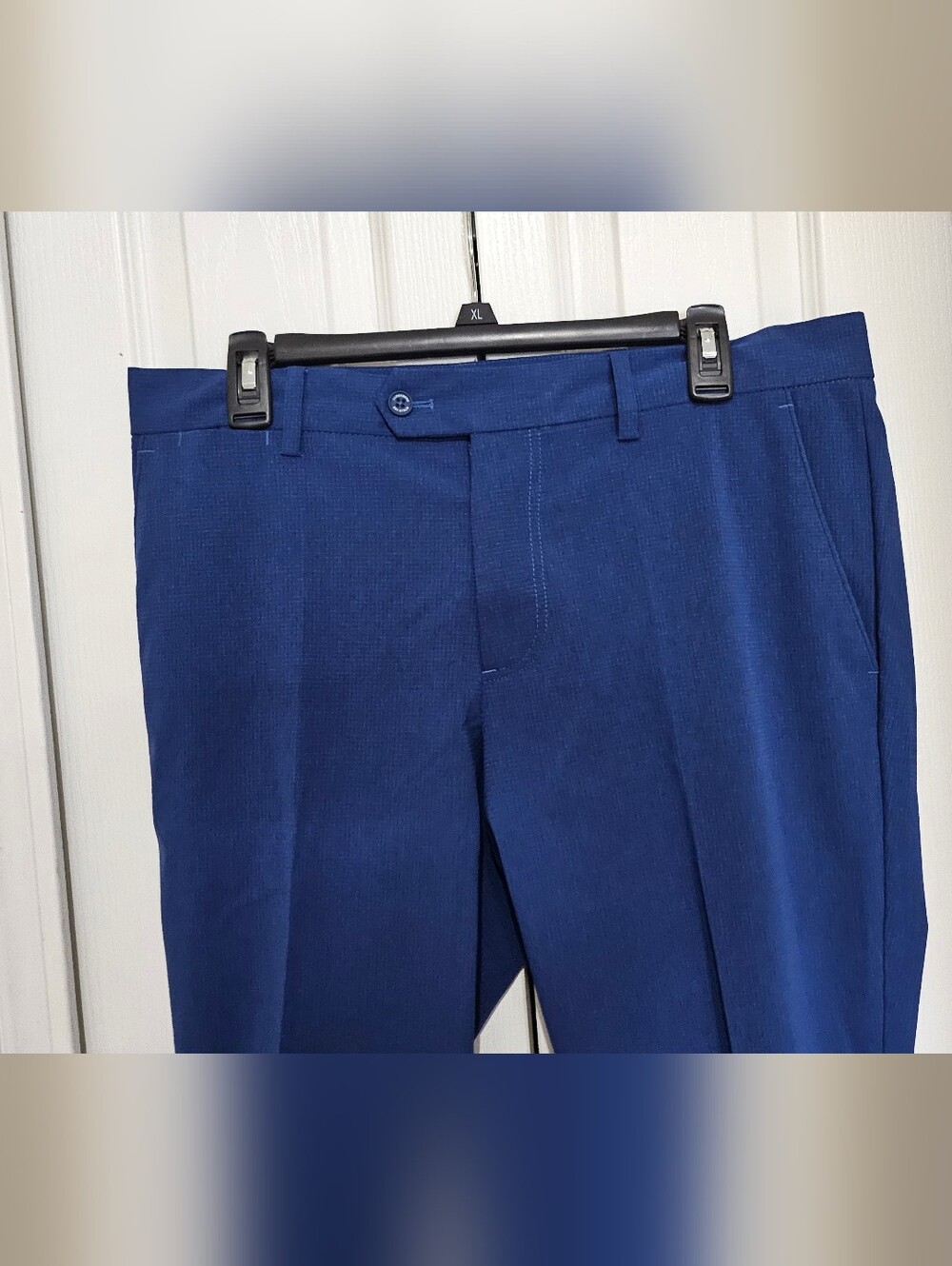 J.Lindeberg Vent Golf Pants Men's Size 32x34 Blue Performance Stretch Flat Front - Picture 4 of 12